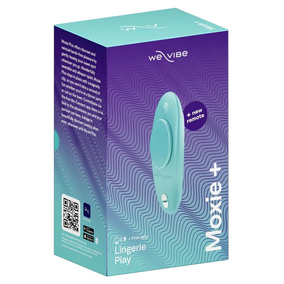 We-Vibe Moxie+ - vibrador de clitóris inteligente com controlo remoto (turquesa)
