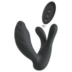   Smile - vibrador ponto G e próstata - controle remoto - silicone preto