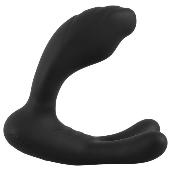 Smile - vibrador ponto G e próstata - controle remoto - silicone preto