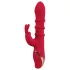 You2Toys - vibrador rabbit com anel rotativo - silicone vermelho