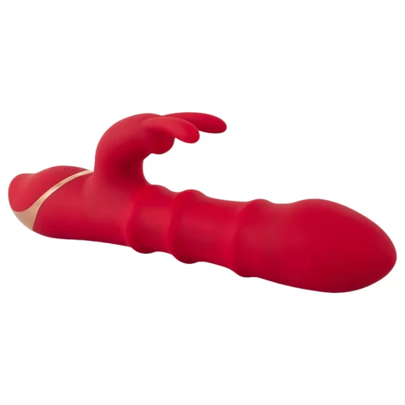 You2Toys - vibrador rabbit com anel rotativo - silicone vermelho