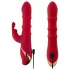 You2Toys - vibrador rabbit com anel rotativo - silicone vermelho