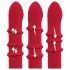 You2Toys - vibrador rabbit com anel rotativo - silicone vermelho