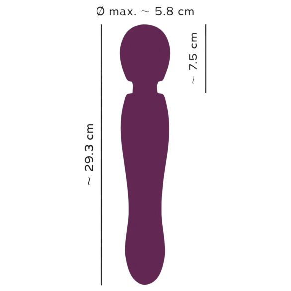 You2Toys Grande - vibrador massageador recarregável - silicone vermelho