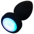 ANOS - plug anal com vibração e luz (preto)