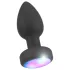 ANOS - plug anal com vibração e luz (preto)