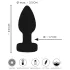 ANOS - plug anal com vibração e luz (preto)