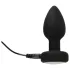 ANOS - plug anal com vibração e luz (preto)