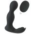 Rebel - vibrador próstata 2 em 1 com controle remoto - silicone preto