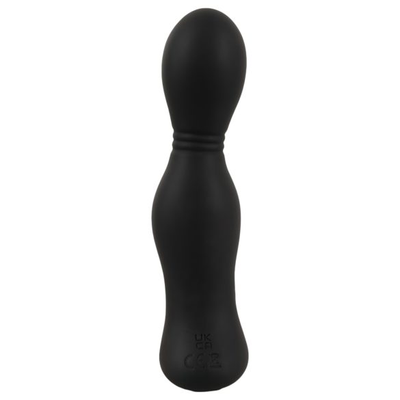 Rebel - vibrador próstata 2 em 1 com controle remoto - silicone preto