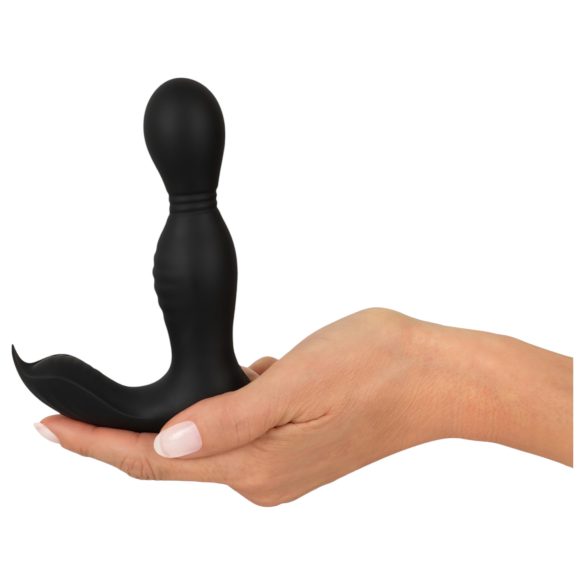 Rebel - vibrador próstata 2 em 1 com controle remoto - silicone preto