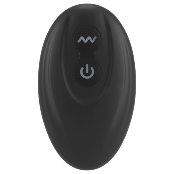 Rebel - vibrador próstata com anel peniano e escrotal - silicone preto