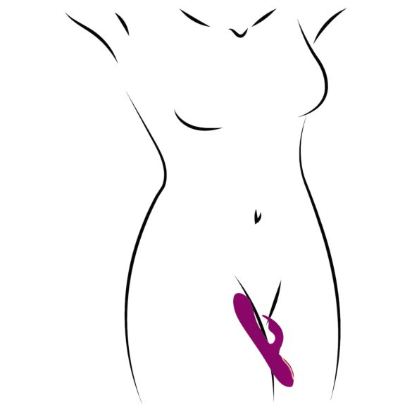 Javida - vibrador rotativo com pérolas 3 em 1 - silicone lilás