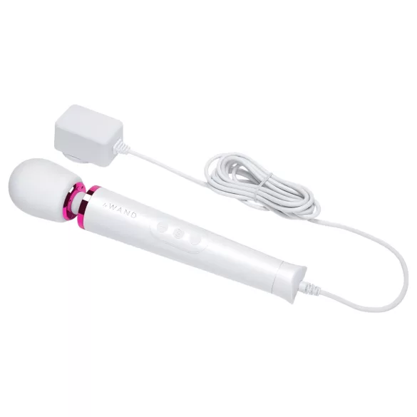 Le Wand Petite Plug-In - massageador vibrador recarregável elétrico branco