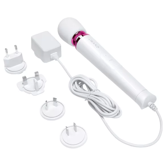 Le Wand Petite Plug-In - massageador vibrador recarregável elétrico branco