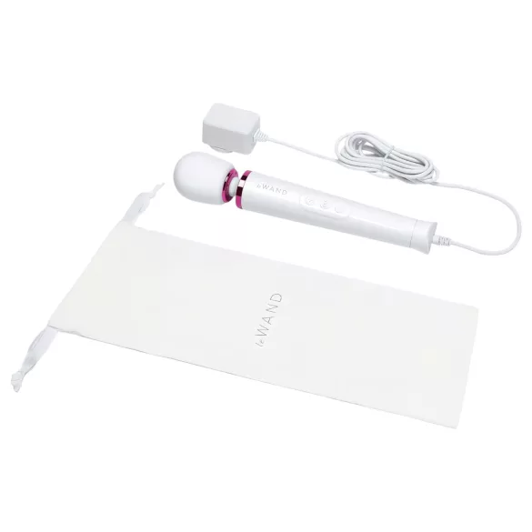 Le Wand Petite Plug-In - massageador vibrador recarregável elétrico branco