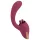 Javida - vibrador com língua 2 em 1 - silicone vermelho