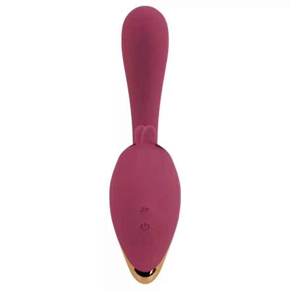 Javida - vibrador com língua 2 em 1 - silicone vermelho