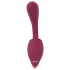 Javida - vibrador com língua 2 em 1 - silicone vermelho