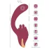 Javida - vibrador com língua 2 em 1 - silicone vermelho