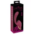 Javida - vibrador com língua 2 em 1 - silicone vermelho