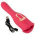 You2Toys - vibrador 2 em 1 com língua - silicone rosa