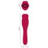 You2Toys - vibrador 2 em 1 com língua - silicone rosa