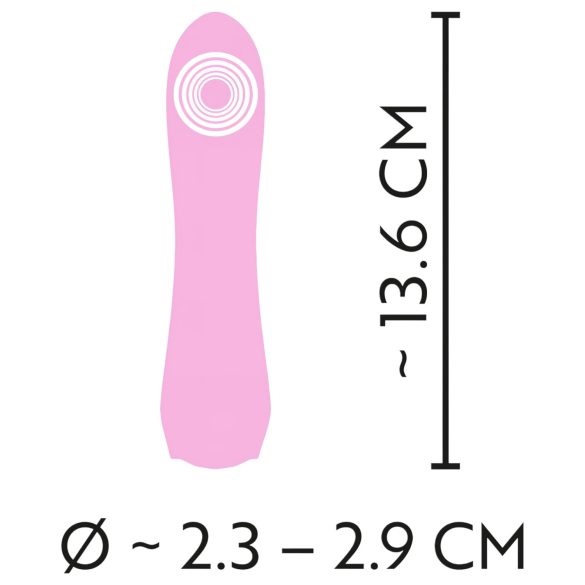 Cuties - vibrador recarregável à prova d'água - mini - silicone rosa
