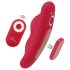 Smile - vibrador discreto para calcinha com controle remoto - vermelho