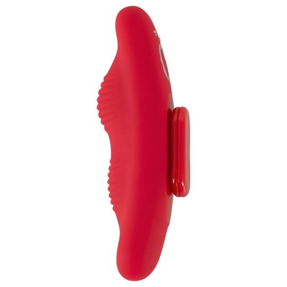 Smile - vibrador discreto para calcinha com controle remoto - vermelho