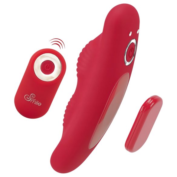 Smile - vibrador discreto para calcinha com controle remoto - vermelho