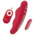 Smile - vibrador discreto para calcinha com controle remoto - vermelho