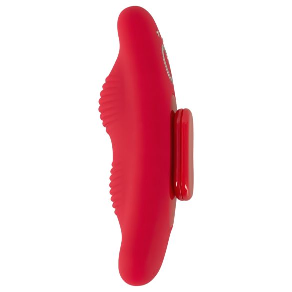 Smile - vibrador discreto para calcinha com controle remoto - vermelho
