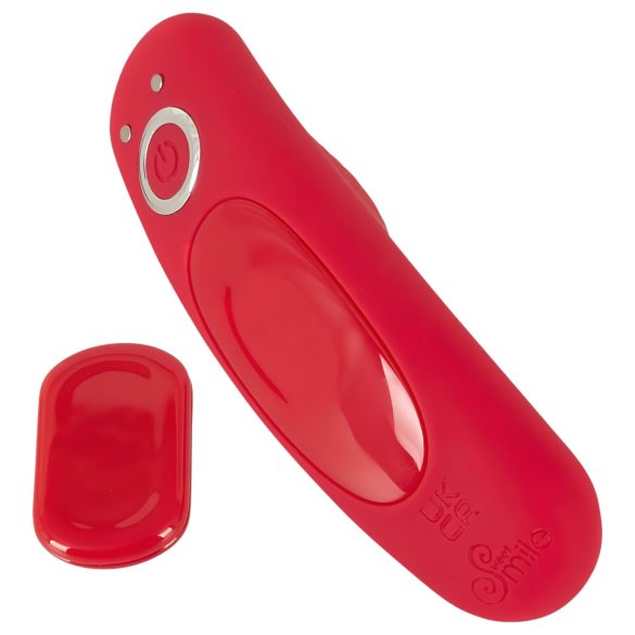 Smile - vibrador discreto para calcinha com controle remoto - vermelho