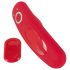Smile - vibrador discreto para calcinha com controle remoto - vermelho