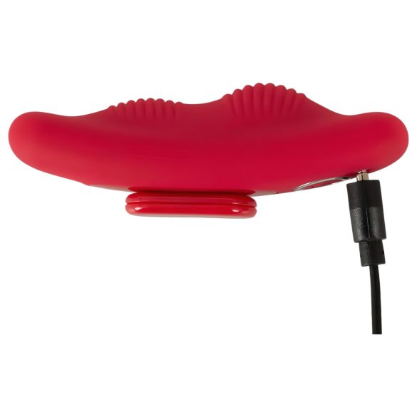Smile - vibrador discreto para calcinha com controle remoto - vermelho