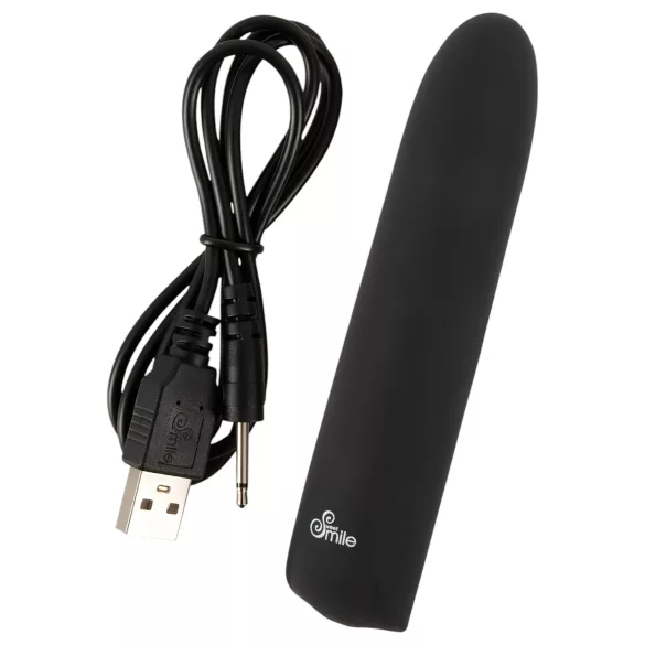 Smile - mini vibrador recarregável à prova d’água preto