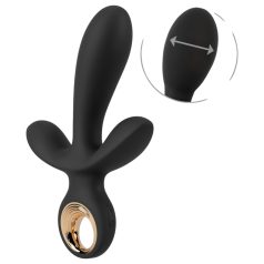 Eternal - vibrador triplo inflável - preto