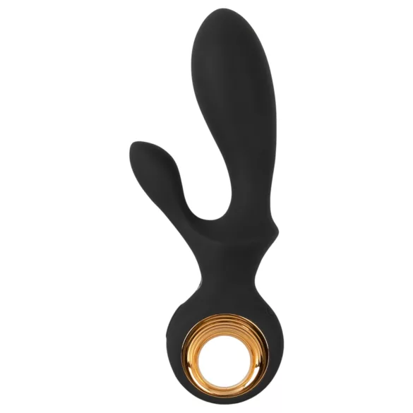 Eternal - vibrador com estimulador de clitóris inflável - silicone preto