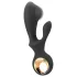 Eternal - vibrador com estimulador de clitóris inflável - silicone preto