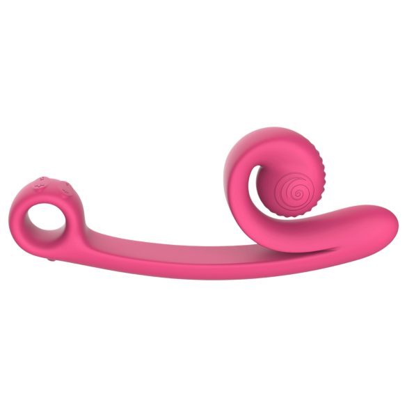 Snail Vibe Curve - vibrador clitóris e ponto G 2 em 1 - silicone rosa