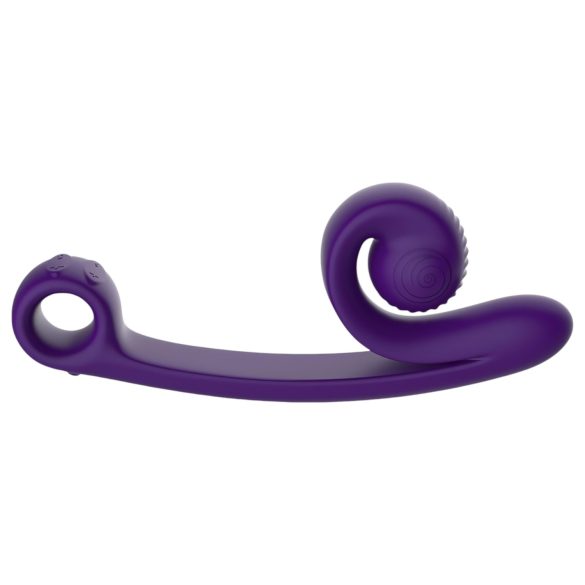Snail Vibe Curve - vibrador clitóris e ponto G 2 em 1 - silicone roxo