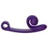 Snail Vibe Curve - vibrador clitóris e ponto G 2 em 1 - silicone roxo