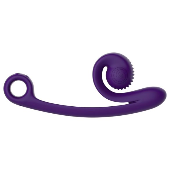 Snail Vibe Curve - vibrador clitóris e ponto G 2 em 1 - silicone roxo