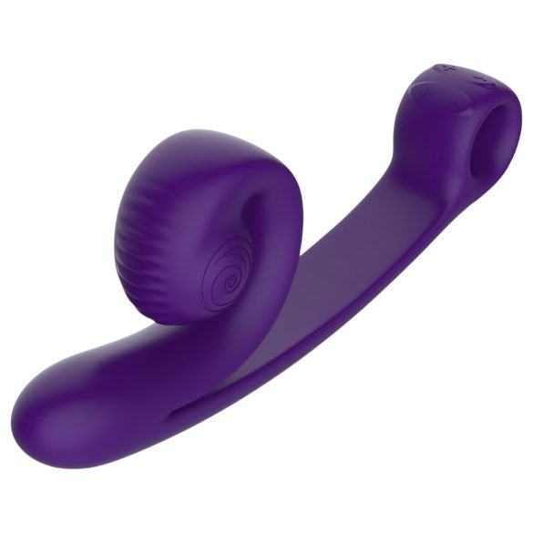 Snail Vibe Curve - vibrador clitóris e ponto G 2 em 1 - silicone roxo
