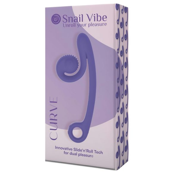Snail Vibe Curve - vibrador clitóris e ponto G 2 em 1 - silicone roxo