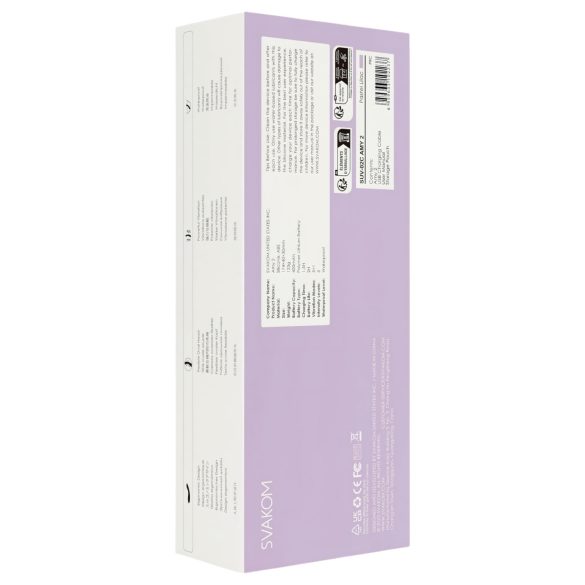 Svakom Amy 2 - vibrador ponto G recarregável à prova d'água - lilás