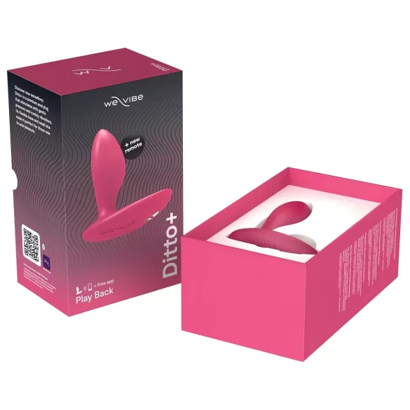 We-Vibe Ditto+ - Vibrador anal controlado por app (rosa)