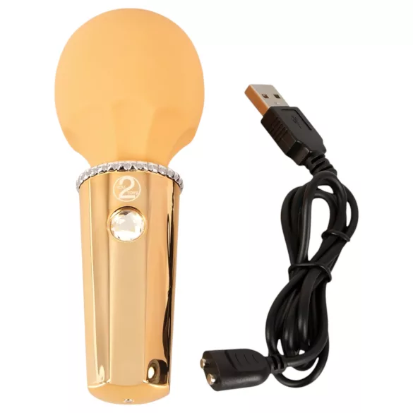 You2Toys - vibrador massageador recarregável mini wand - amarelo