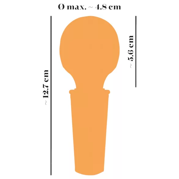 You2Toys - vibrador massageador recarregável mini wand - amarelo
